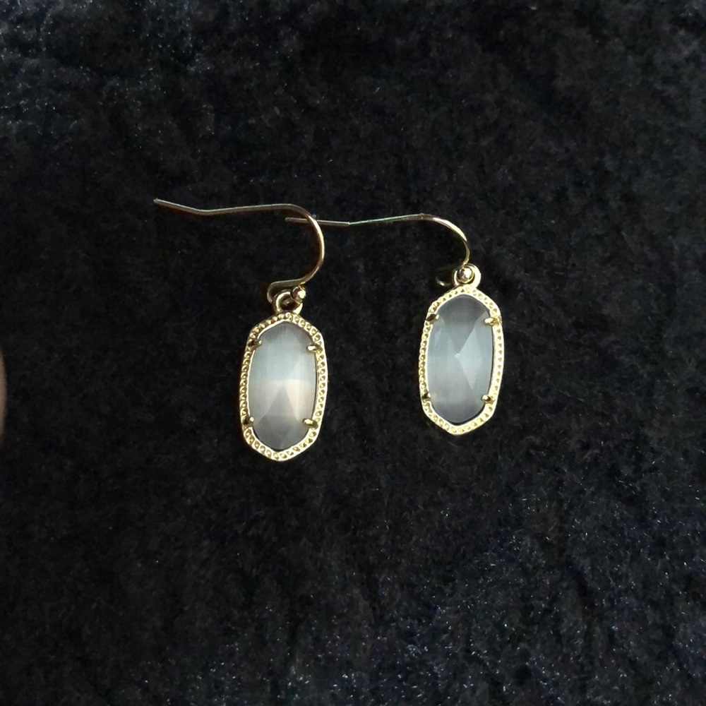 Kendra Scott Lee earrings in Slate/gold